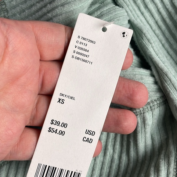 NWT Out From Under Urban cropped ribbed shirt size XS - Picture 7 of 9